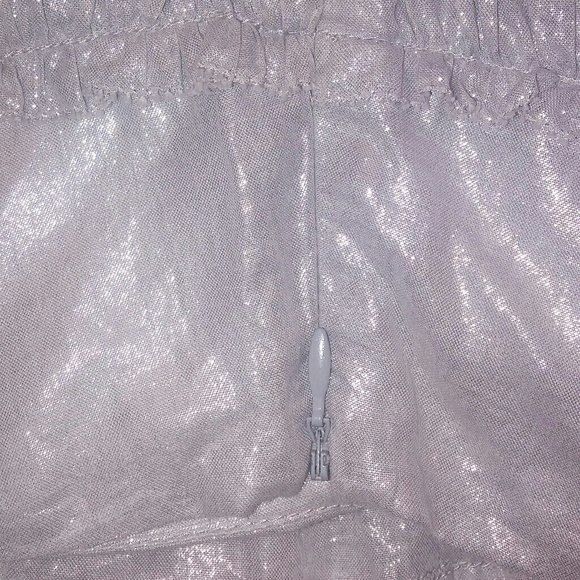 J. Crew Metallic Gray Skirt 8 - Picture 3 of 5